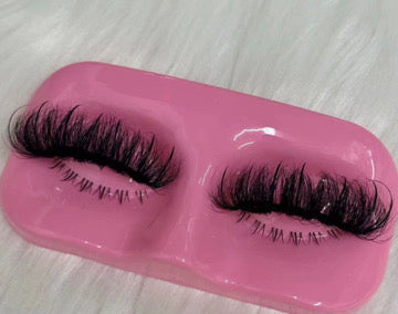 Badass| 25mm Dramatic Curly Mink Lashes With Spikes (NO BOTTOMS)