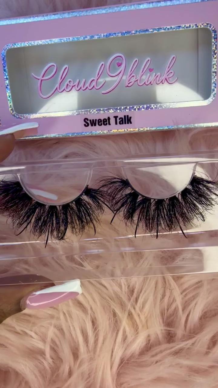 Sweet Talk | 25MM Curly  Mink- Styled Lashes With Wispy Spikes(NO BOTTOMS)